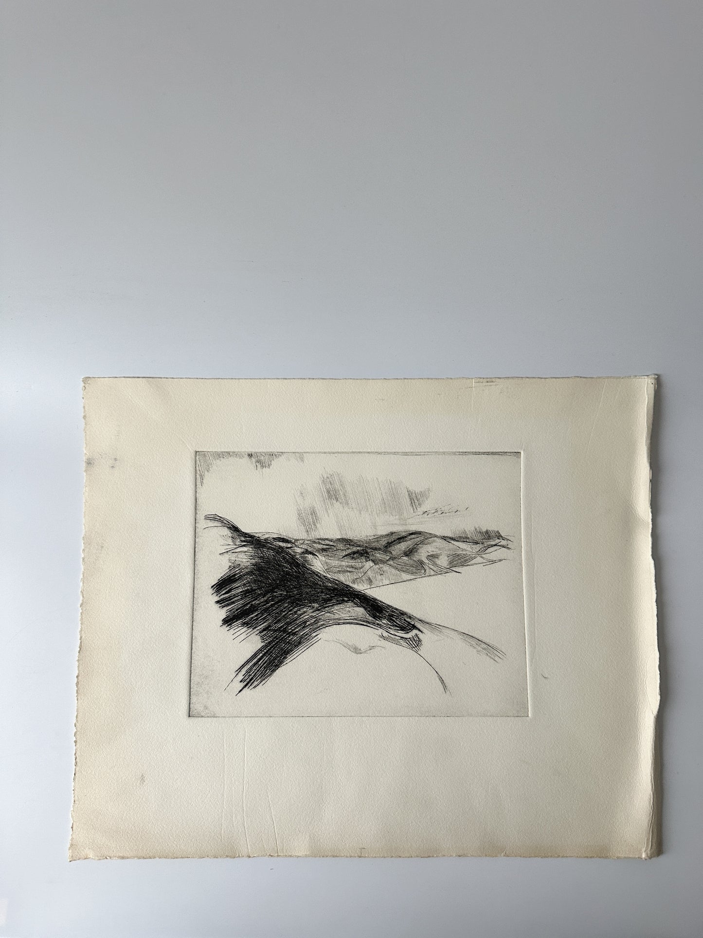 "BAYSCAPE" Etching by Late Artist Jane Matteson