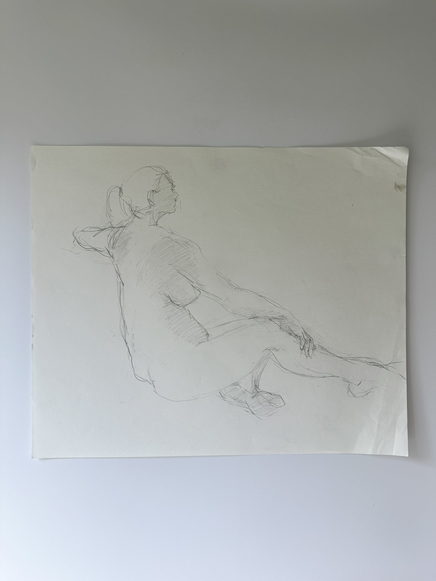 SERIES: 34 Nudes on White Paper by Jane Matteson