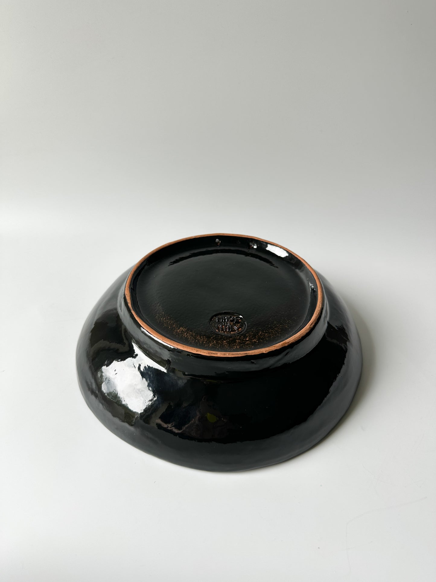 Vintage Lion Terracotta Bowl Made in Italy #3