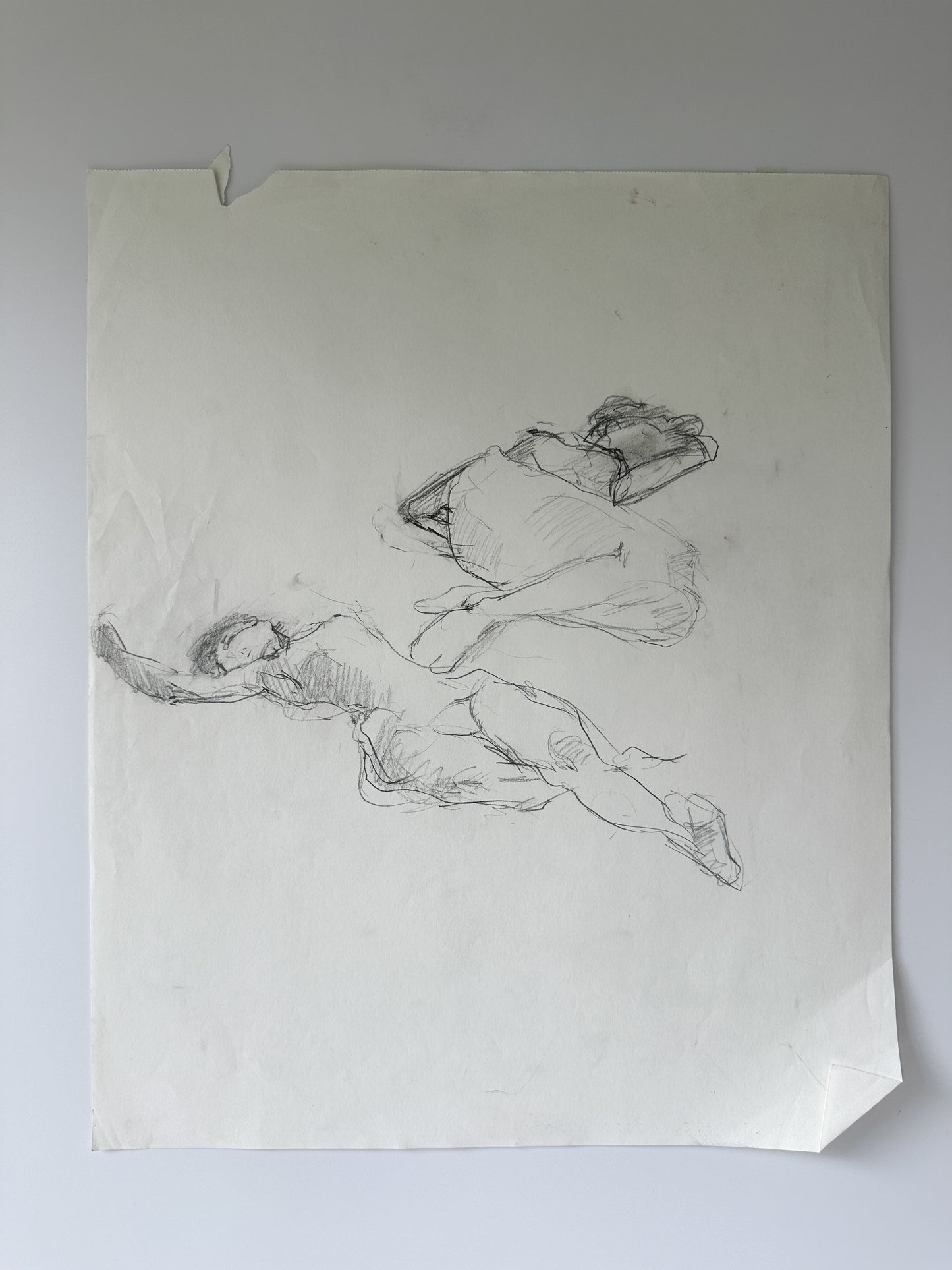 SERIES: 34 Nudes on White Paper by Jane Matteson
