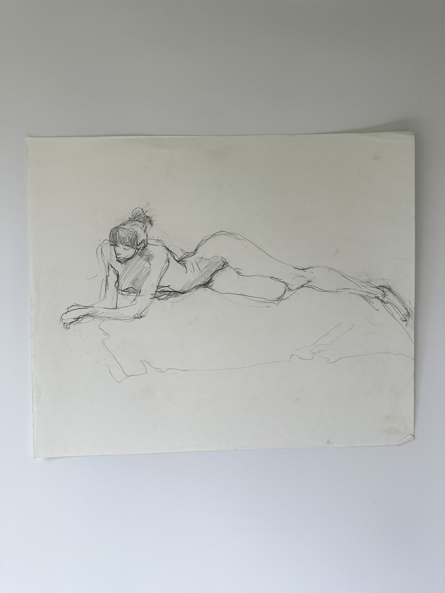 SERIES: 34 Nudes on White Paper by Jane Matteson