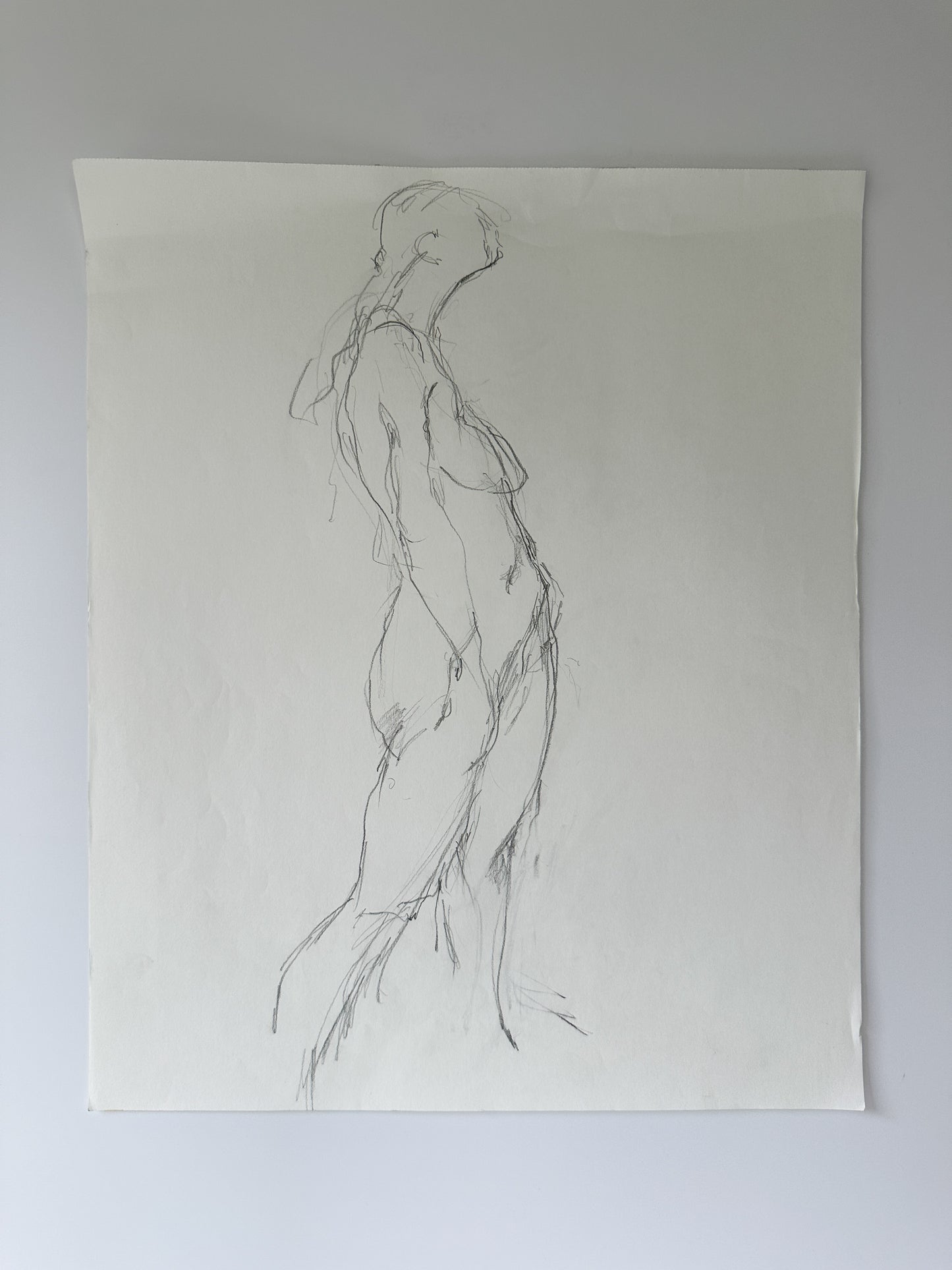 SERIES: 34 Nudes on White Paper by Jane Matteson
