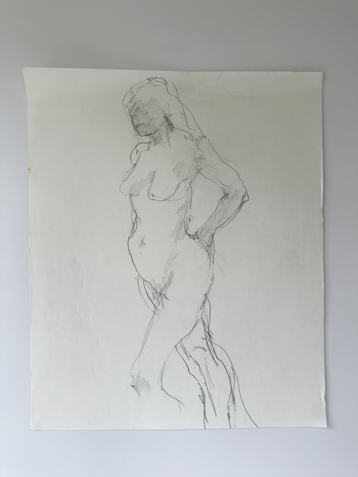 SERIES: 34 Nudes on White Paper by Jane Matteson
