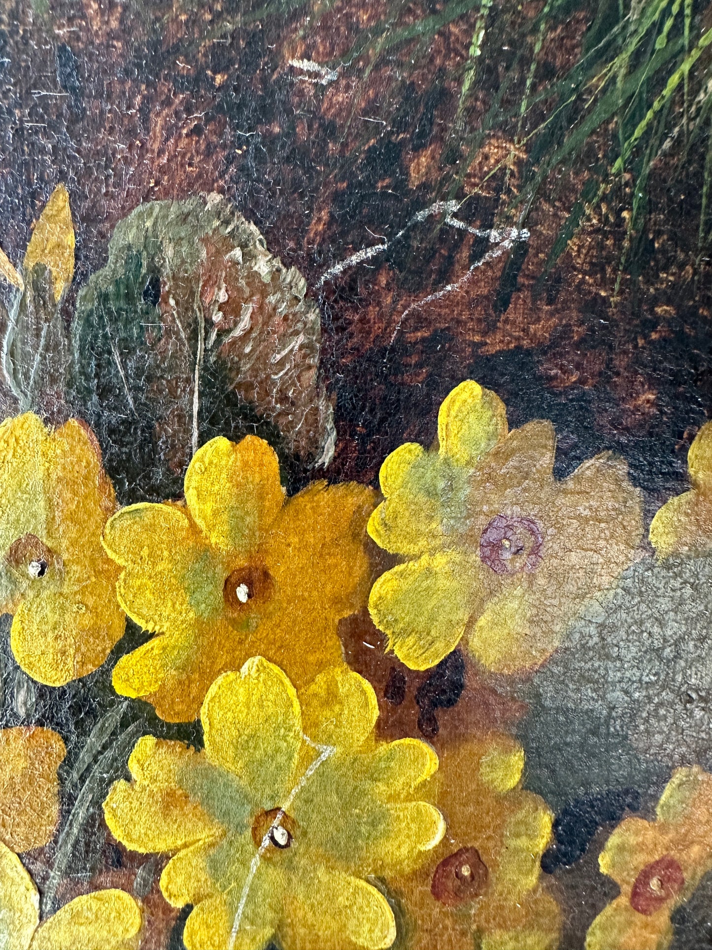 Antique Floral Oil Painting (signed)