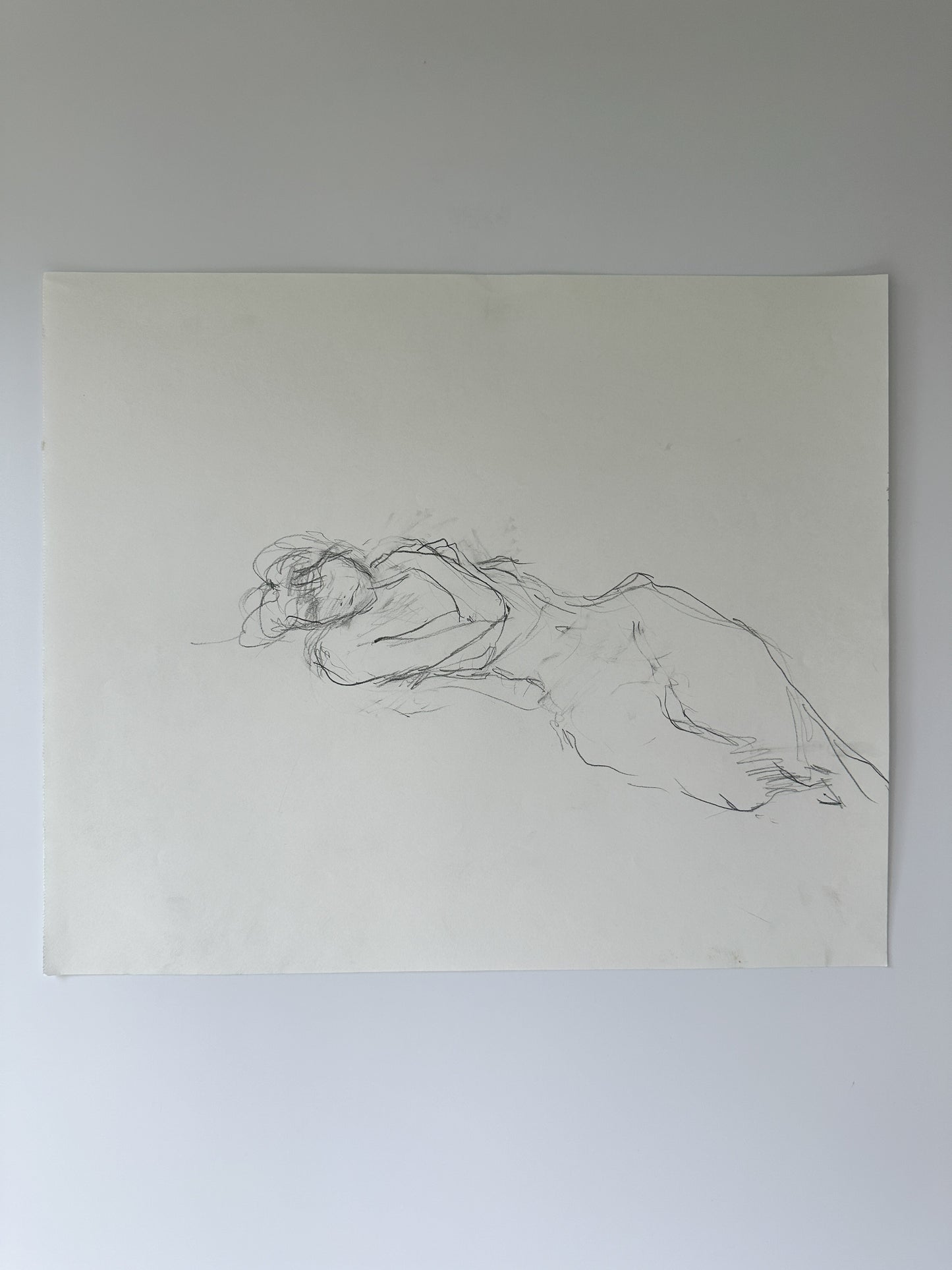 SERIES: 34 Nudes on White Paper by Jane Matteson