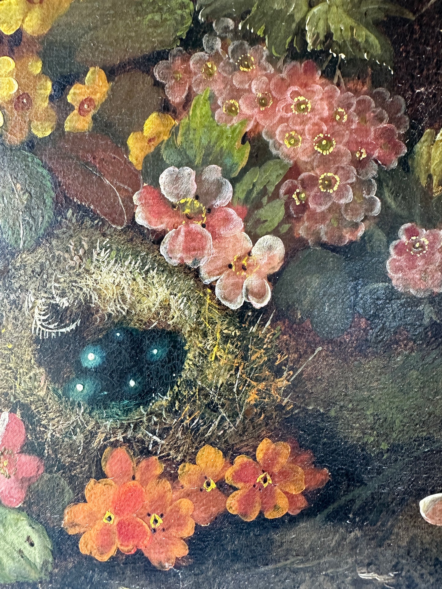 Antique Floral Oil Painting (signed)