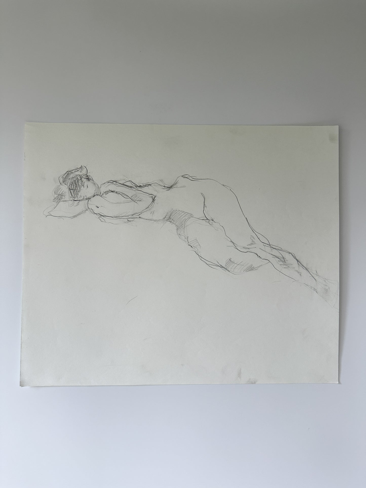 SERIES: 34 Nudes on White Paper by Jane Matteson