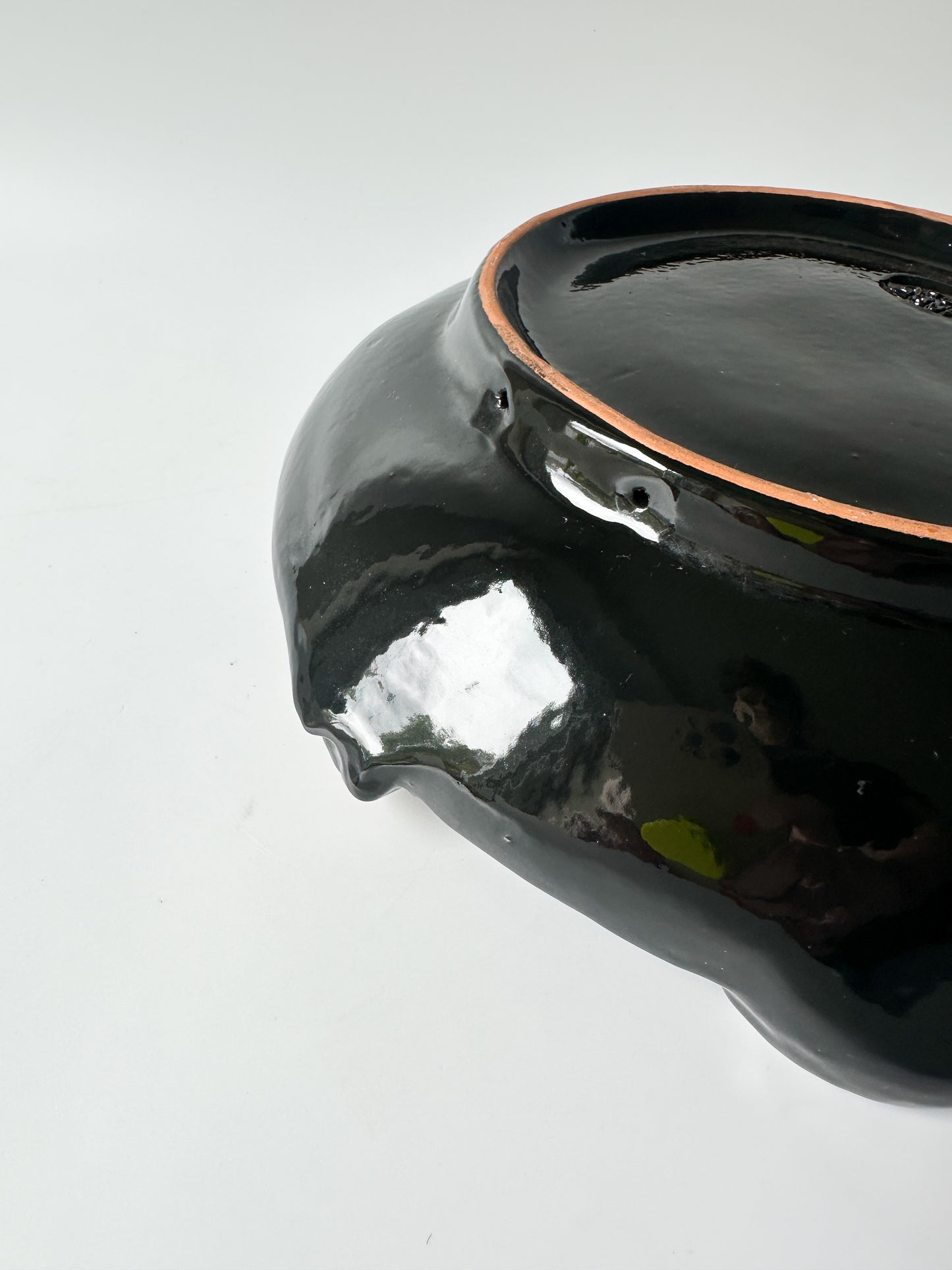 Vintage Lion Terracotta Bowl Made in Italy #3