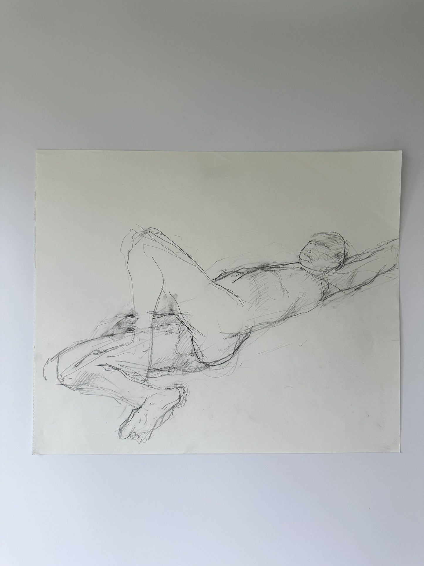 SERIES: 34 Nudes on White Paper by Jane Matteson