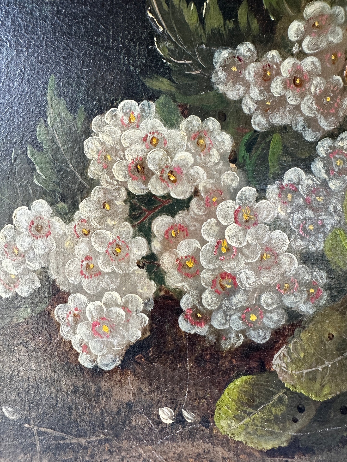 Antique Floral Oil Painting (signed)