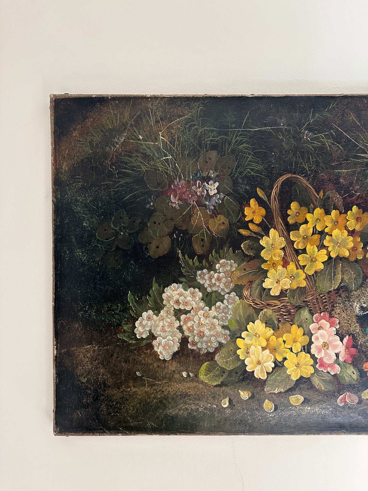 Antique Floral Oil Painting (signed)