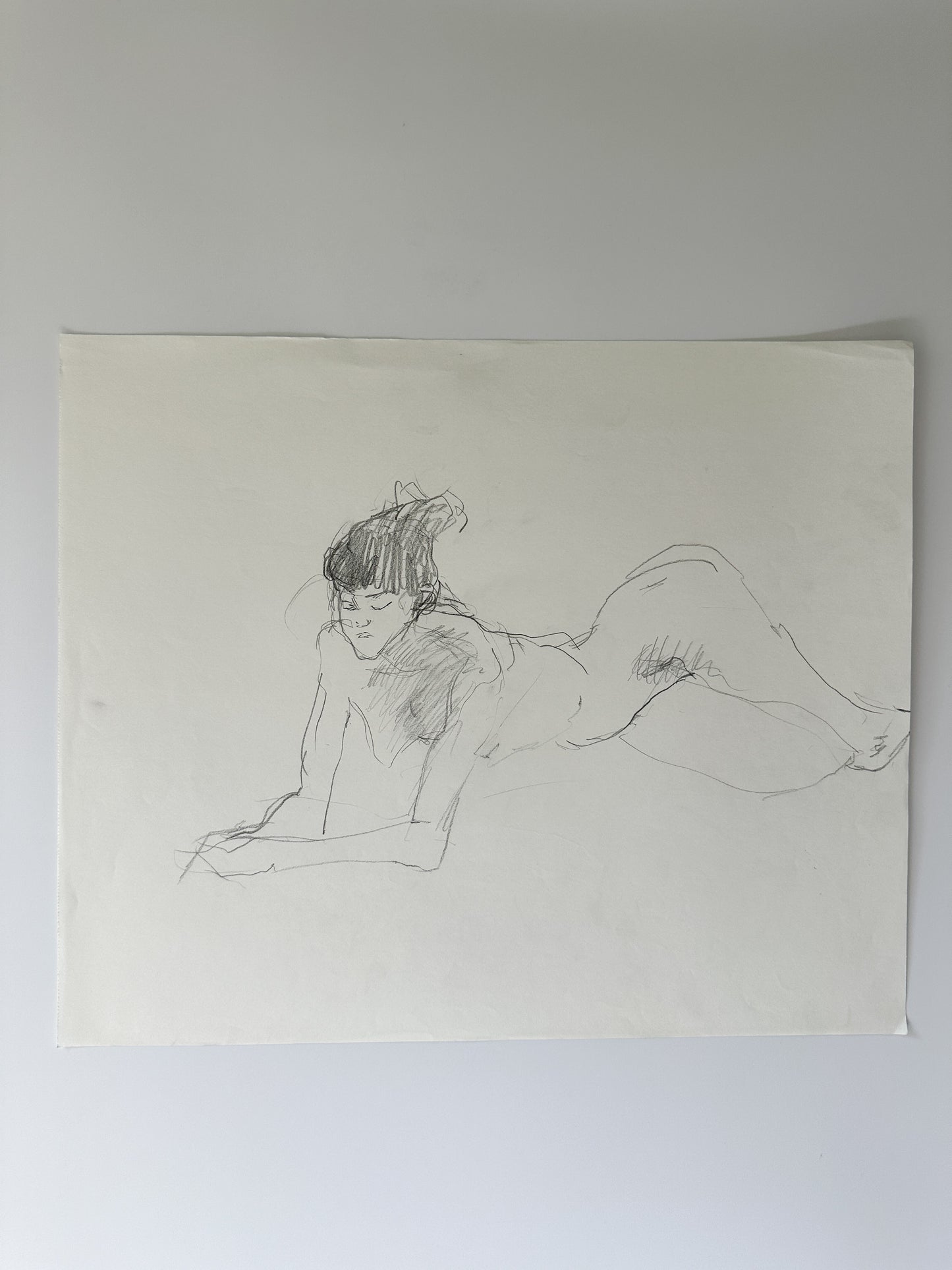 SERIES: 34 Nudes on White Paper by Jane Matteson
