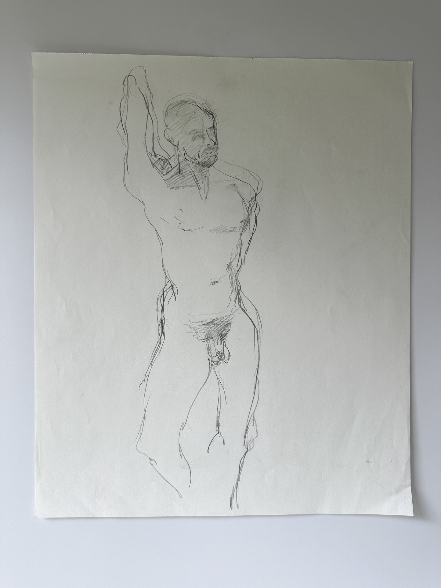 SERIES: 34 Nudes on White Paper by Jane Matteson