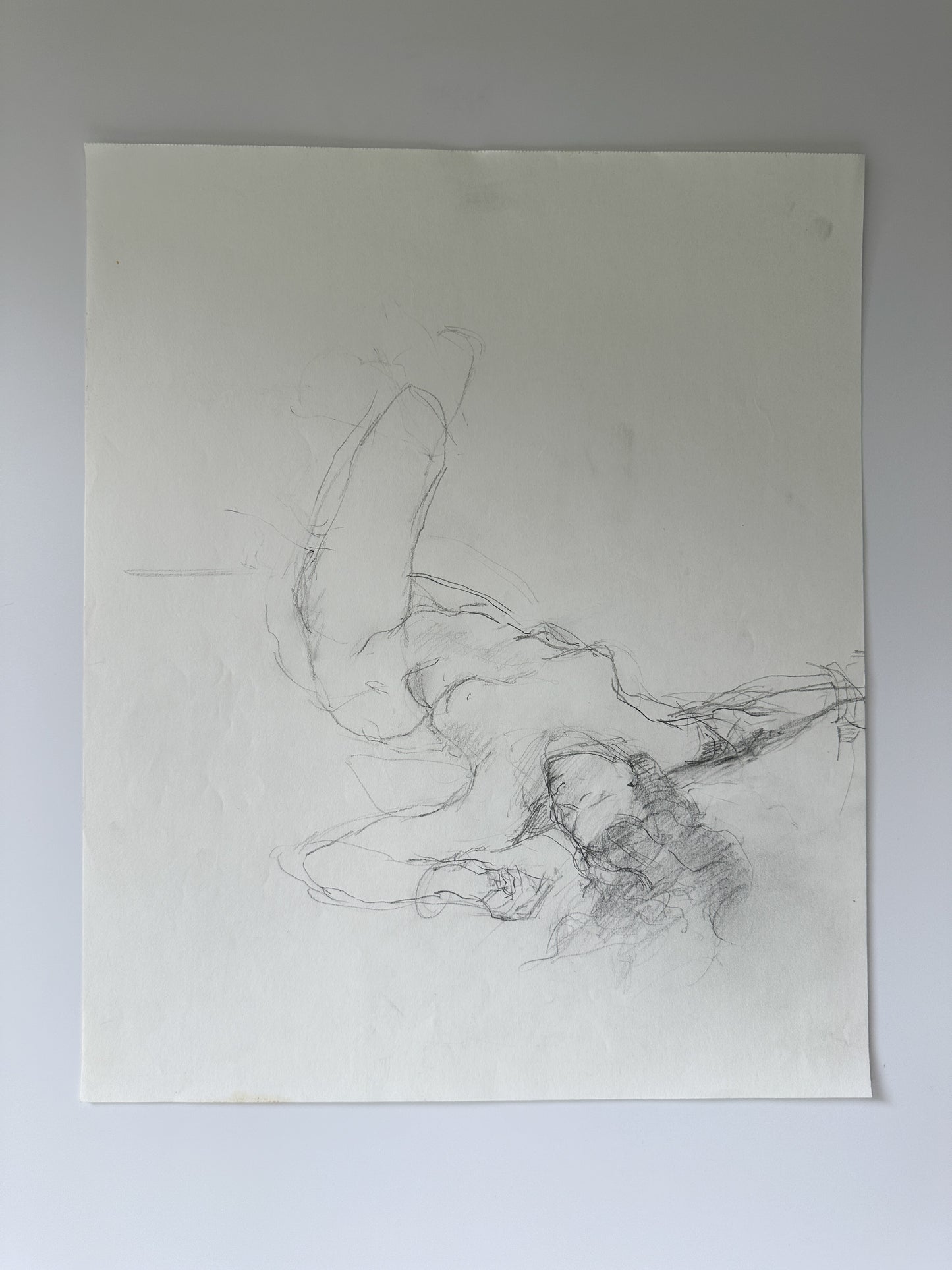 SERIES: 34 Nudes on White Paper by Jane Matteson