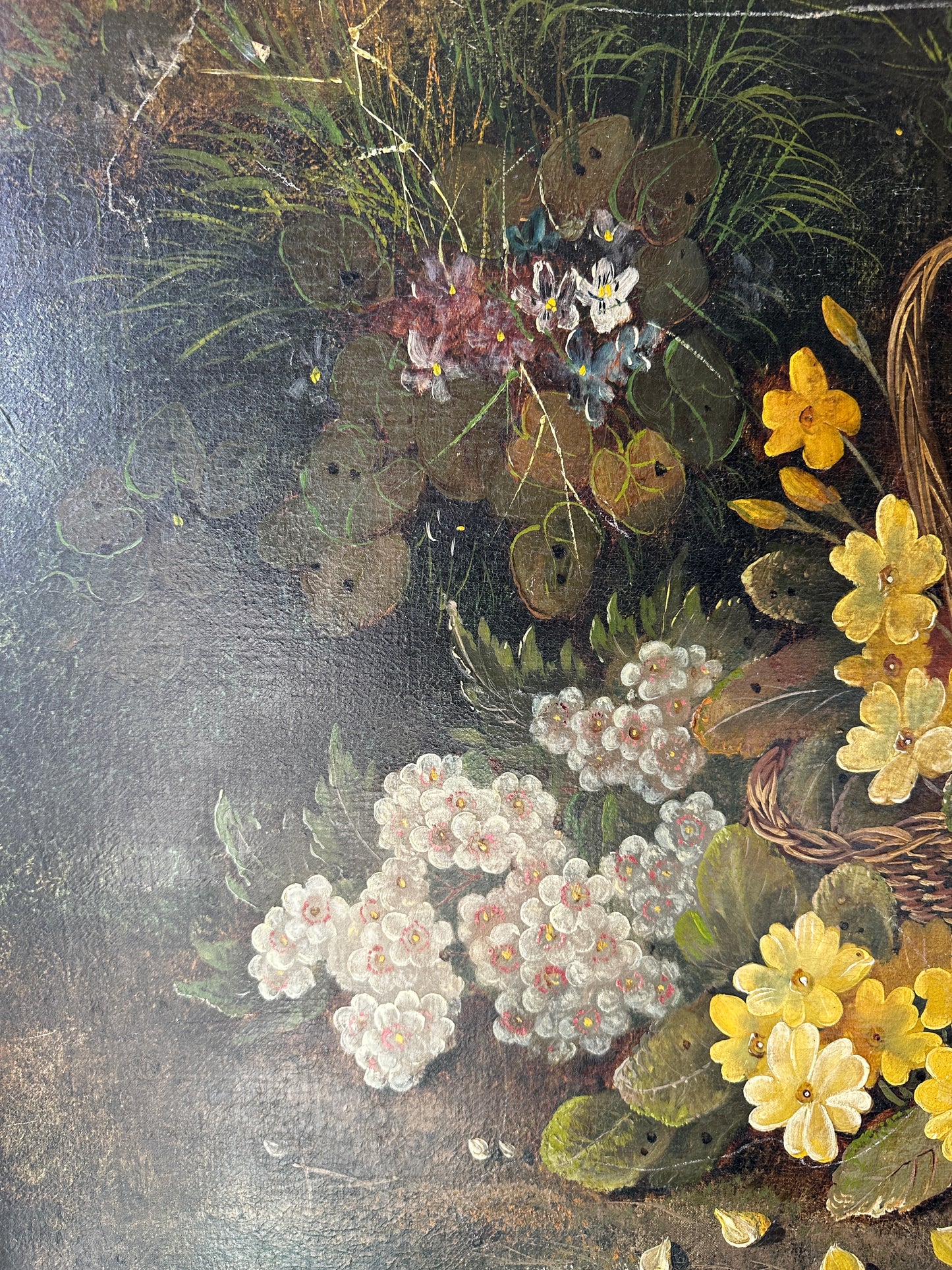 Antique Floral Oil Painting (signed)