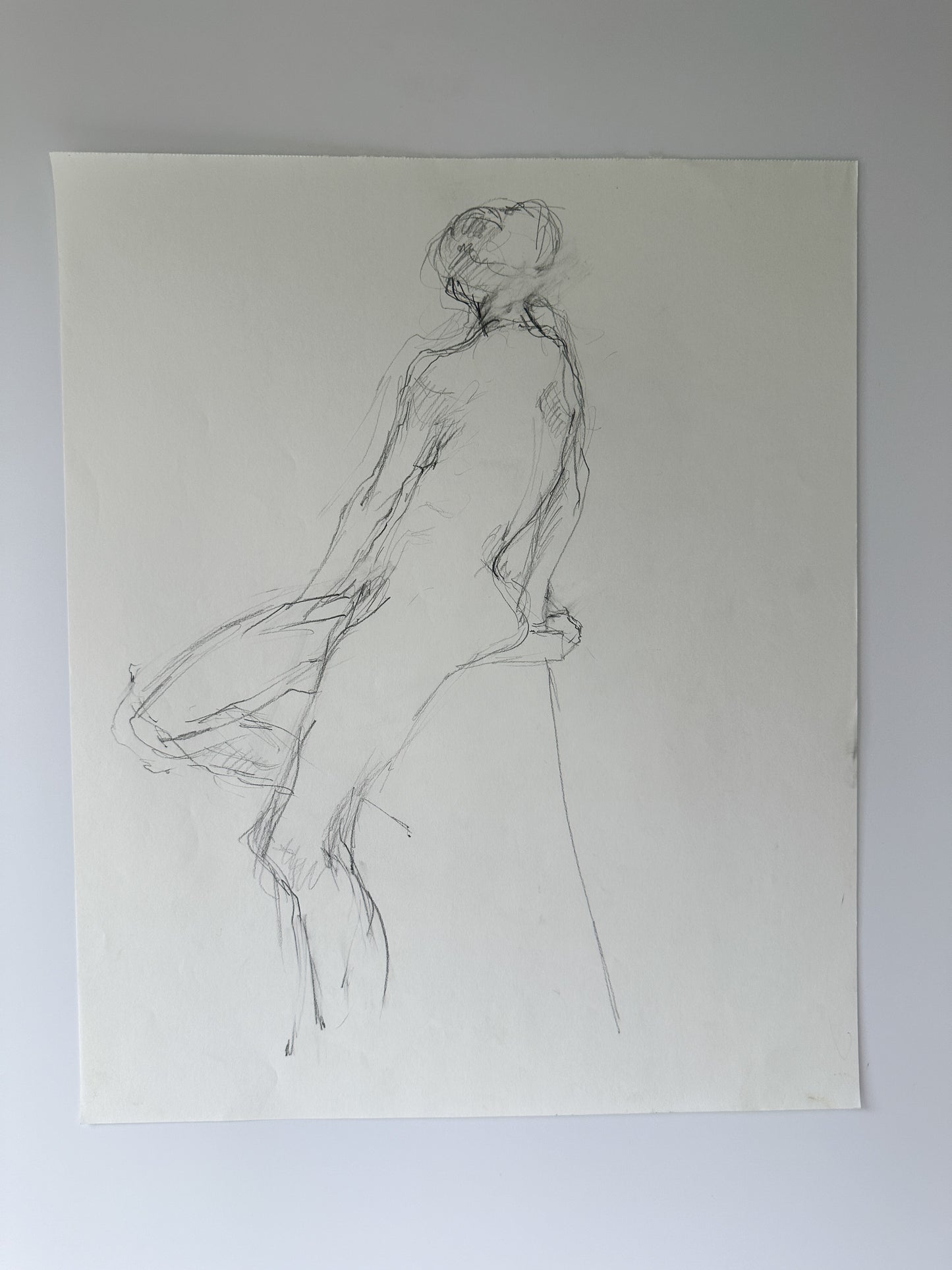 SERIES: 34 Nudes on White Paper by Jane Matteson