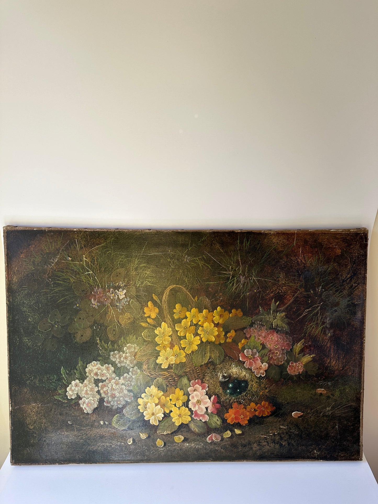 Antique Floral Oil Painting (signed)