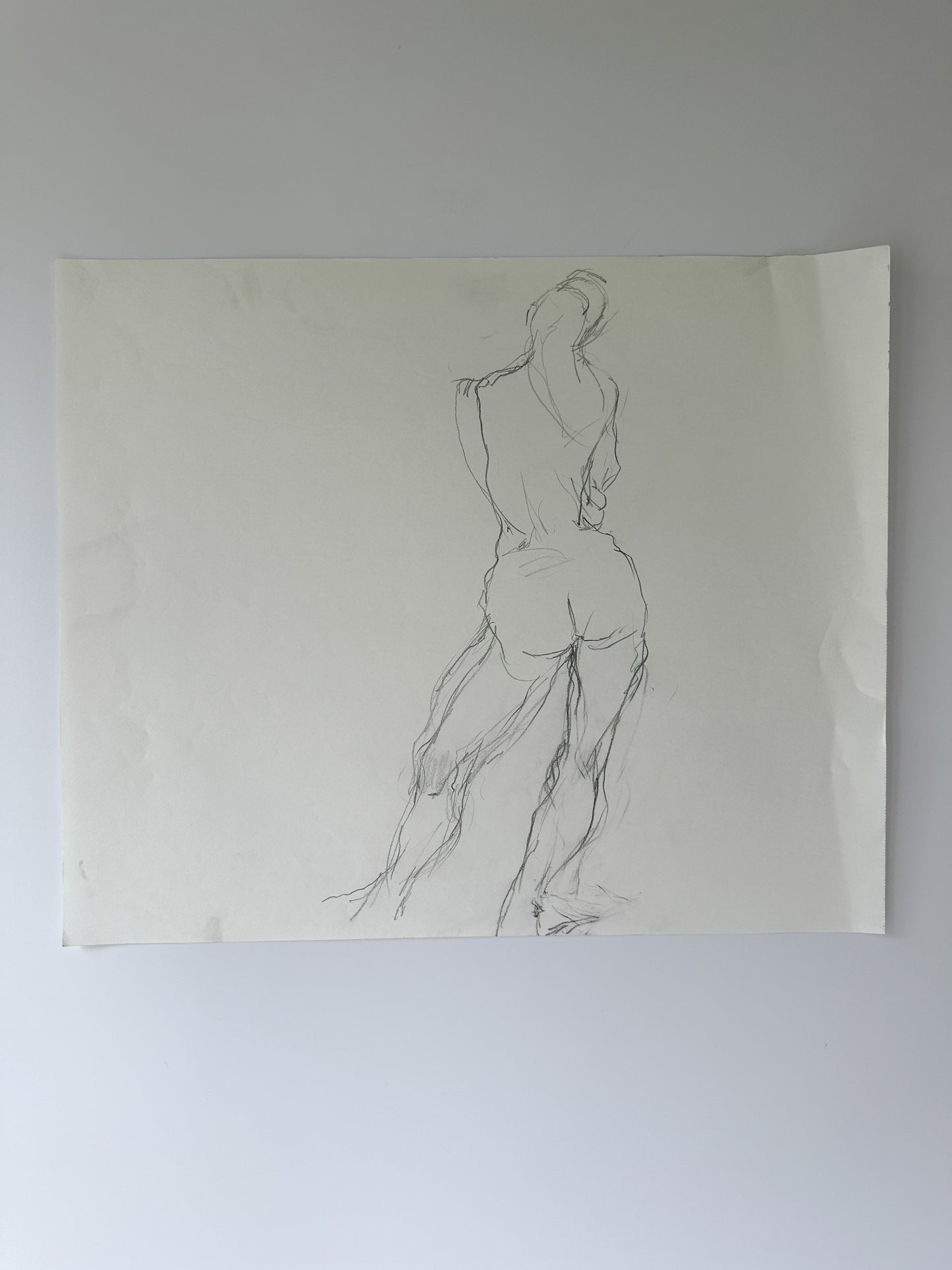 SERIES: 34 Nudes on White Paper by Jane Matteson