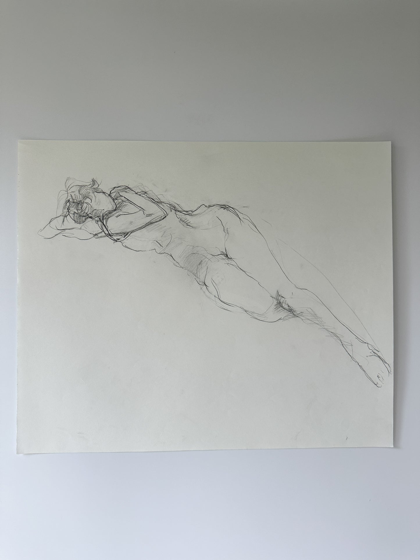 SERIES: 34 Nudes on White Paper by Jane Matteson