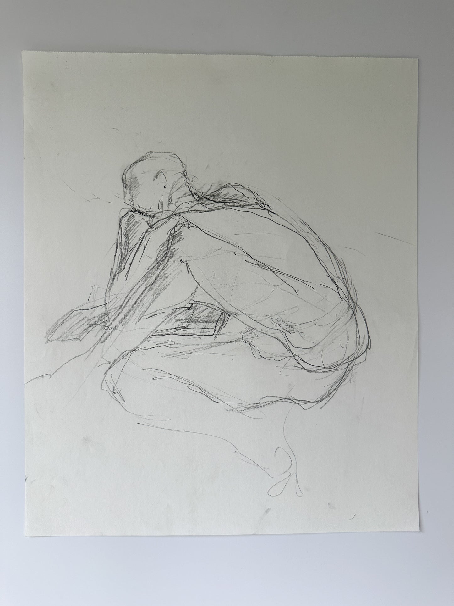 SERIES: 34 Nudes on White Paper by Jane Matteson