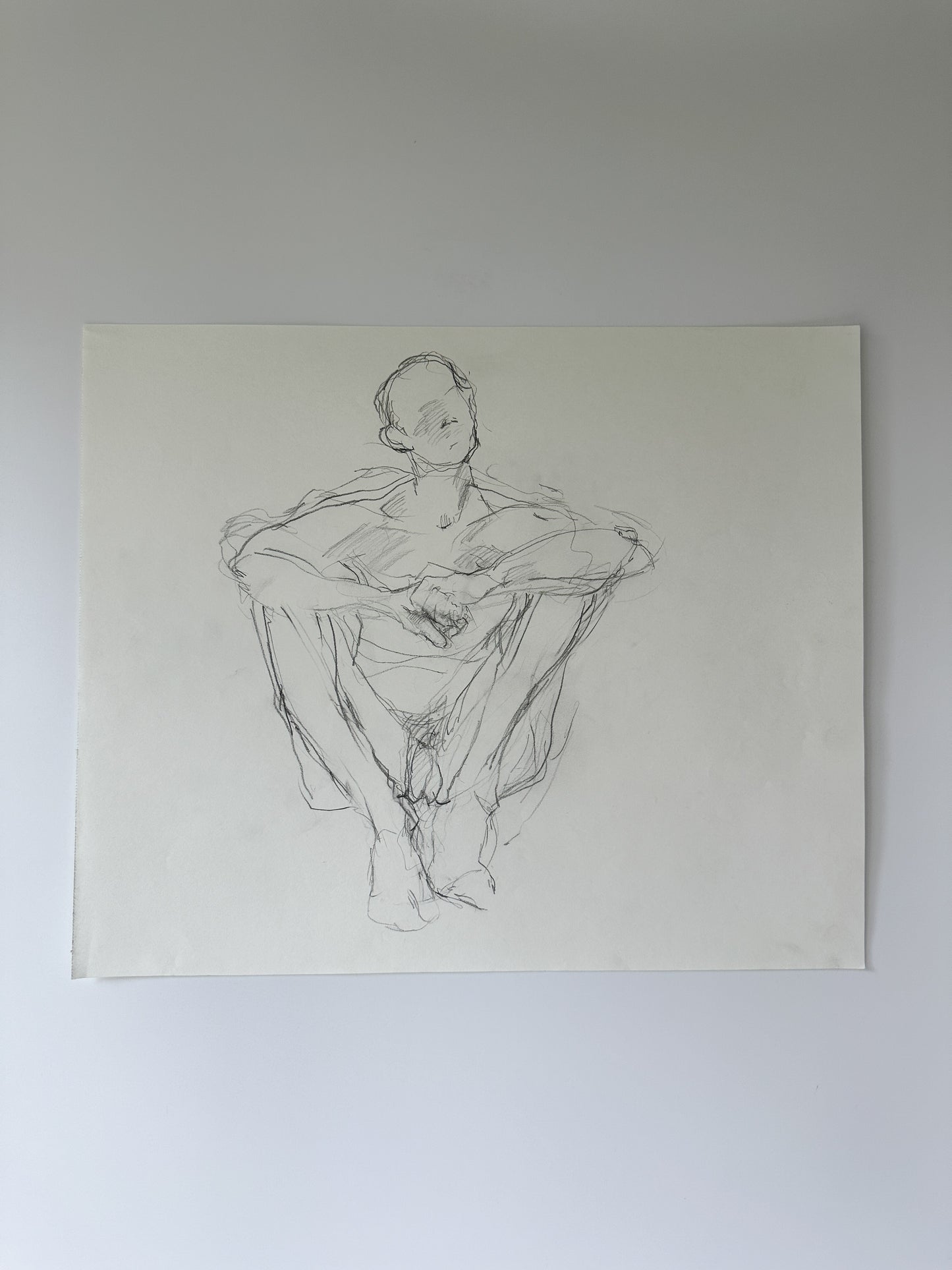 SERIES: 34 Nudes on White Paper by Jane Matteson