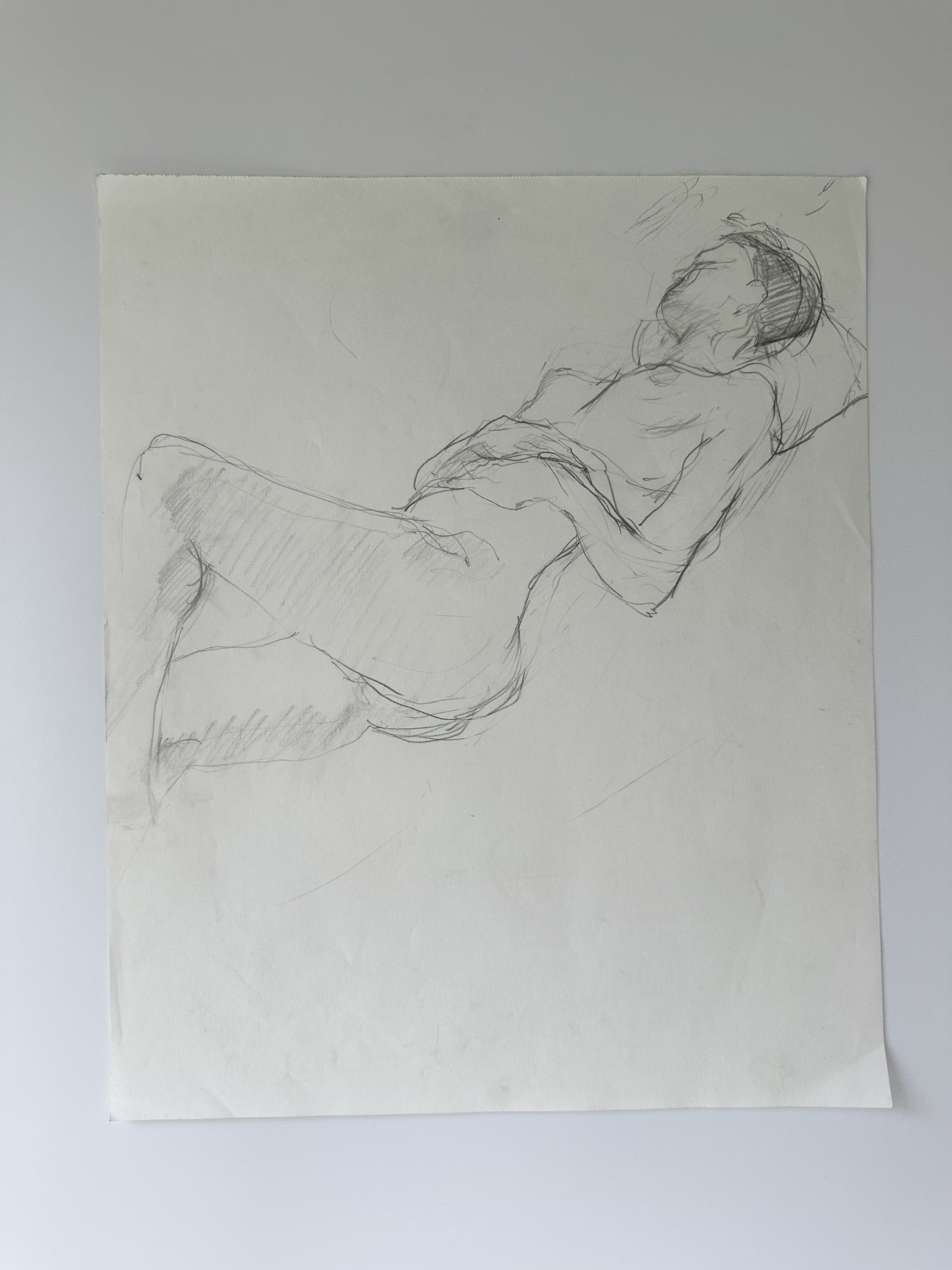 SERIES: 34 Nudes on White Paper by Jane Matteson